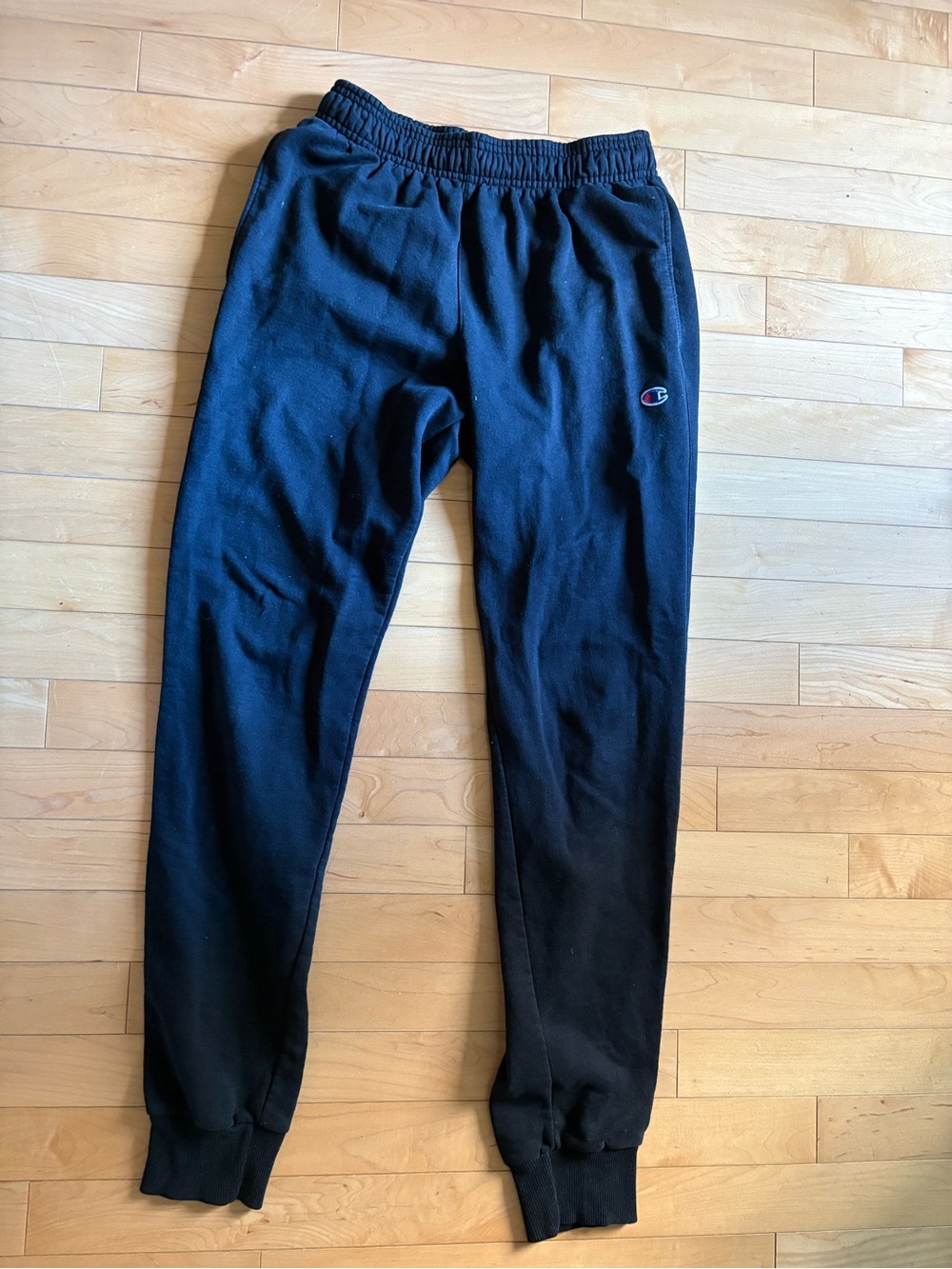 Champion Black Men's Jogger Sweatpants with Logo